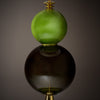 Venetian Blown Glass Lamps, Green, Murano, Italy, IN STOCK
