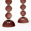 Burgundy, Venetian Glass, Spherical Table Lamps, Murano, Italy, IN STOCK