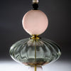 Elegant Pink Venetian Glass Modernist Lamps, Murano, Italy, IN STOCK