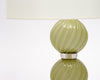 Venetian Glass, Classic Globe Lamps, Soft Green, Murano, Italy, IN STOCK