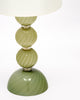 Venetian Glass, Classic Globe Lamps, Soft Green, Murano, Italy, IN STOCK