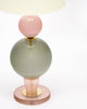 Modernist Pink and Gray Venetian Glass Lamps, Murano, Italy