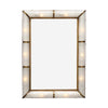 Impressive Venetian Glass and Brass Mirror with Lighting, Murano, Italy