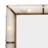 Impressive Venetian Glass and Brass Mirror with Lighting, Murano, Italy