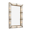 Impressive Venetian Glass and Brass Mirror with Lighting, Murano, Italy