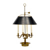 Large French Empire Style Bouillotte Lamp, Vintage Circa 1940