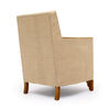 French, Art Deco Period Burled Ash Bergères, Burlap Upholstery