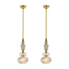 Venetian Glass Smoked Pendant Lights, Murano, Italy