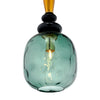 Venetian Glass Gray and Amber, Hand-Blown, Murano, Italy