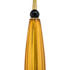 Venetian Glass Gray and Amber, Hand-Blown, Murano, Italy