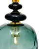 Venetian Glass Gray and Amber, Hand-Blown, Murano, Italy