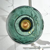 Venetian Glass Gray and Amber, Hand-Blown, Murano, Italy