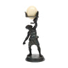 Bronze Antique Sculpture of Silenus with Egg