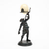 Bronze Antique Sculpture of Silenus with Egg