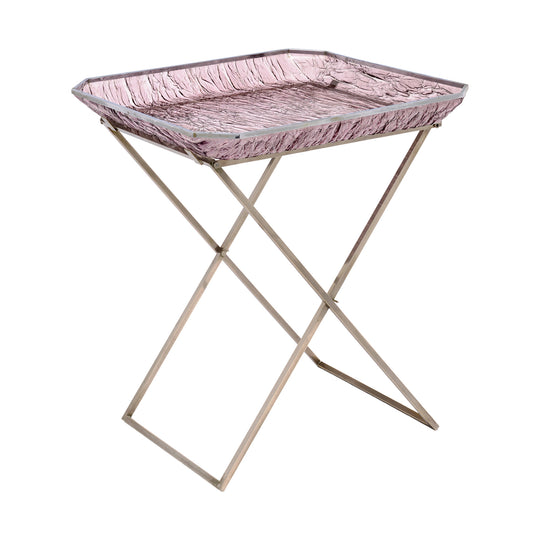 French, Vintage, Purple Lucite Tray Table, Circa 1980