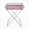 French, Vintage, Purple Lucite Tray Table, Circa 1980