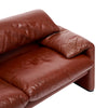 Red Maralunga Love Seat by Vico Magistretti for Cassina, Circa 1970s