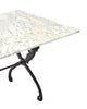 French Art Deco Period Garden Table, Marble and Iron