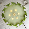 Venetian Glass, Impressive Drum Chandelier, Green, Murano, Italy, IN STOCK