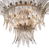 Venetian Glass, Cristal’s Antico Leaf Chandelier by Barovier, Murano, Italy, IN STOCK