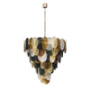 Organic Venetian Glass Chandelier in Earth Hues, Murano, Italy, IN STOCK