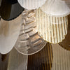 Organic Venetian Glass Chandelier in Earth Hues, Murano, Italy, IN STOCK