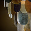 Organic Venetian Glass Chandelier in Earth Hues, Murano, Italy, IN STOCK
