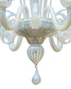 Classic Venetian Glass Chandelier, Iridescent, Murano, Italy, IN STOCK