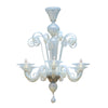 Classic Venetian Glass Chandelier, Iridescent, Murano, Italy, IN STOCK
