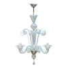 Classic Venetian Glass Chandelier, Iridescent, Murano, Italy, IN STOCK