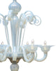 Classic Venetian Glass Chandelier, Iridescent, Murano, Italy, IN STOCK