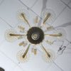 Classic Venetian Glass Chandelier, Iridescent, Murano, Italy, IN STOCK