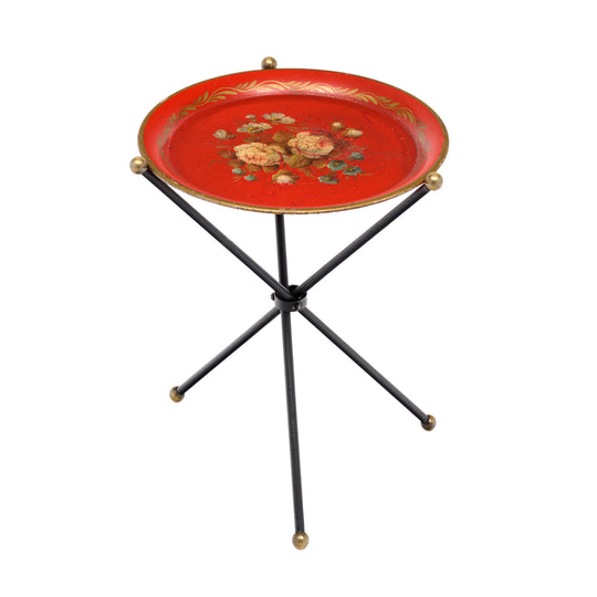 Art Deco Period French Folding Tea Tray Table, Circa 1940