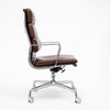 French Period Mid-Century Modern Desk Chair, Leather and Chrome, Circa 1970