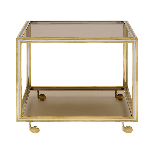 Italian Modernist Bar Cart by Romeo Rega, Circa 1970