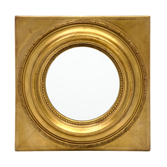 French Antique, Impressive Gold Leafed Mirror, Circa 1920