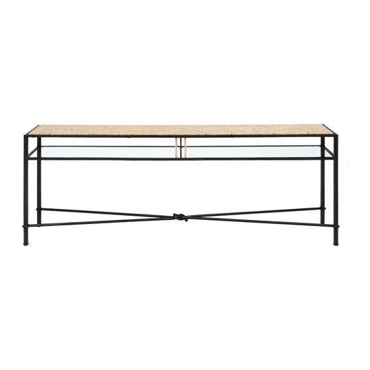 Giacometti Style, Italian Modernist Console Table, Circa 1970