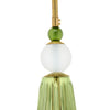 Pair of Venetian Glass Green Pendants, Murano, Italy