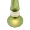 Pair of Venetian Glass Green Pendants, Murano, Italy