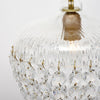 French Antique, Baccarat Crystal and Brass Pendant Chandelier, Circa 1920