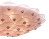 Pink Venetian Glass Flush Mount by Carlo Nason, Murano, Italy, In Stock
