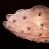 Pink Venetian Glass Flush Mount by Carlo Nason, Murano, Italy, In Stock