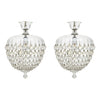 Pair of French Antique, Baccarat Crystal Pendant Chandeliers, Circa 1920