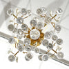 French Crystal Drop Pendant, Antique Brass, Circa 1920