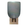 Modern Venetian Glass Sconces, Blue Iridescent, Murano, Italy