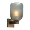 Modern Venetian Glass Sconces, Blue Iridescent, Murano, Italy