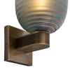 Modern Venetian Glass Sconces, Blue Iridescent, Murano, Italy