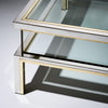 Romeo Rega Signed Coffee Table, Modernist Chrome and Brass, Circa 1960