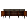 Ebonized, Grande Louis XVI Style Buffet, Carrara Marble, Circa 1880