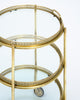 Art Deco Period, French Brass Bar Cart, Circa 1940